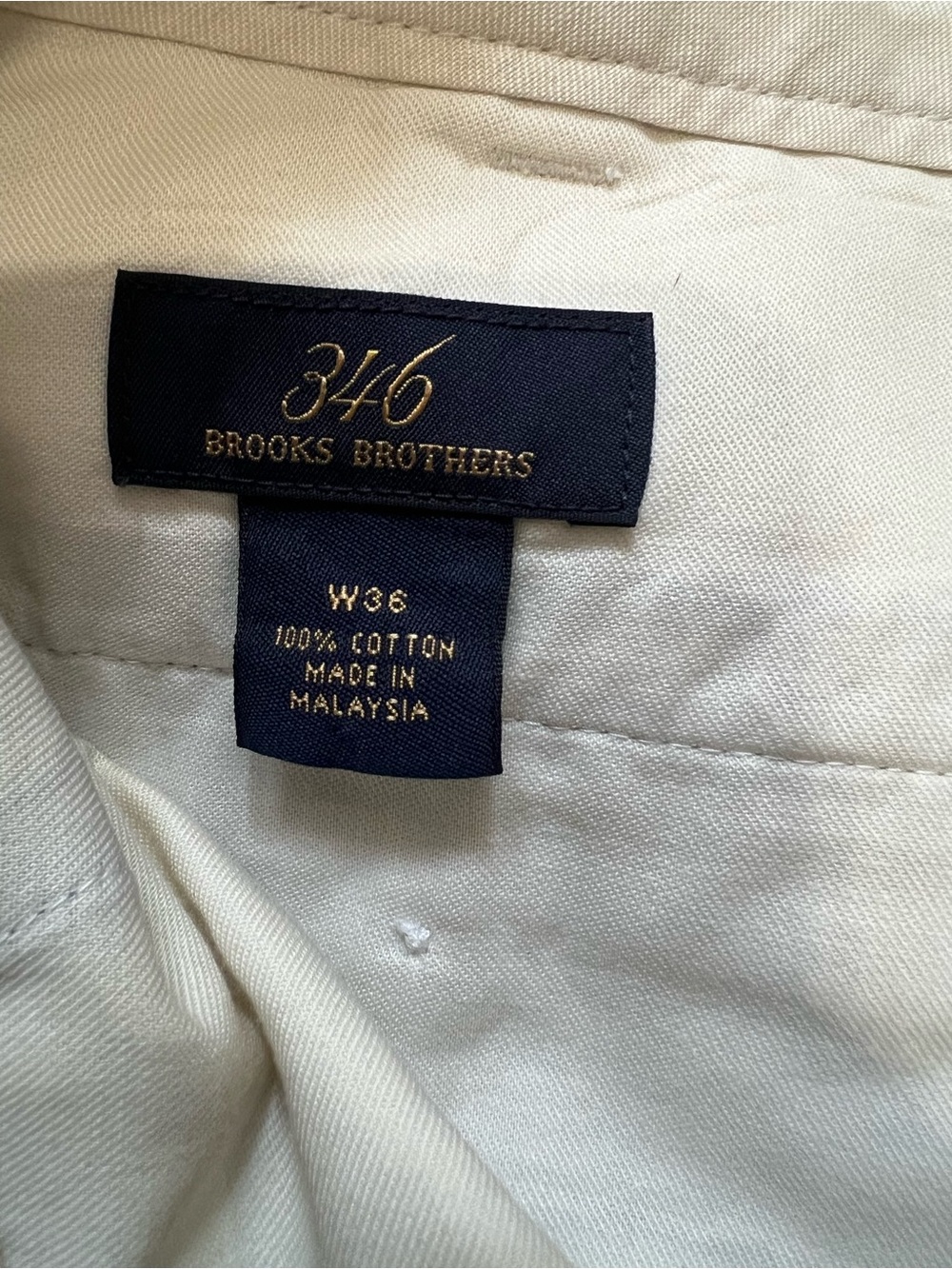 Brooks Brothers Blue Flat-Front Men's Shorts 36w EUC - Picture 3 of 3